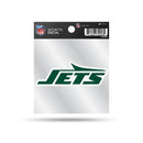 New York Jets Clear Backer Decal W/ Primary Logo (4"X4")