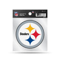 Steelers Clear Backer Decal W/ Primary Logo (4"X4")