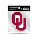 Oklahoma University Small Style Weeded Decal (4X4")