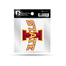 Iowa State University 4"X4" Clear Backer Decal