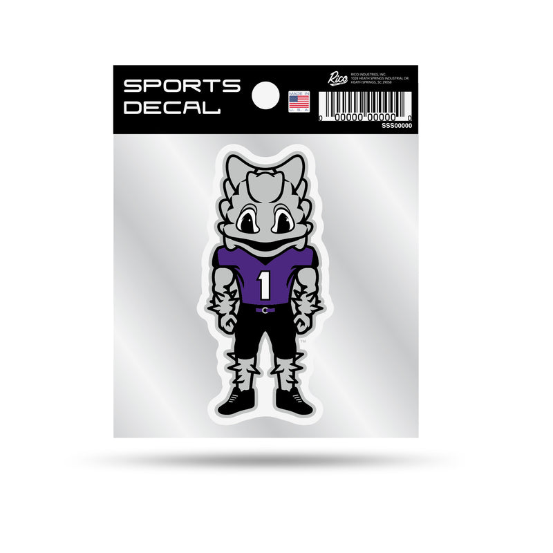 Tcu 4"X4" Weeded Mascot Decal