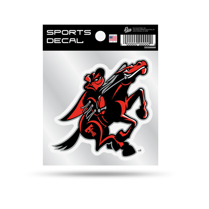 Texas Tech 4"X4" Weeded Mascot Decal