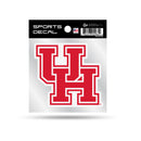 Houston Cougars Primary Logo 4x4 Clear Backer Sports Decal