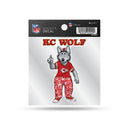 Chiefs 4"X4" Weeded Mascot Decal