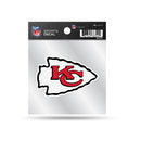 Chiefs Clear Backer Decal W/ Primary Logo (4"X4")