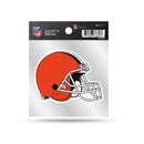 Cleveland Browns Clear Backer Decal W/ Primary Logo (4"X4")