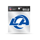 Los Angeles Rams Primary Logo 4x4 Clear Backer Sports Decal