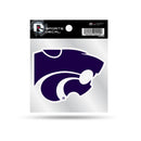 Kansas State University Primary Logo Small Style Weeded Decal (4X4 - Clear Backer)