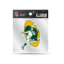 Packers Clear Backer Decal W/ Retro Logo (4"X4")