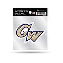 George Washington University 4X4 Clear Backer Sports Decal