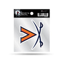 Virginia University Small Style Weeded Decal On Clear Backer (4X4)