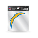 La Chargers Small Style Clear Backer Decal (4X4) - Primary