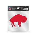 Bills Clear Backer Decal W/ Retro Logo (4"X4")