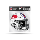 Bills Clear Backer Decal W/ Classic White Helmet (4"X4")