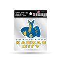 Missouri-Kansas City Kangaroos 4" X 4" Small Style Decal - Primary Logo