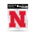 Nebraska University Small Style Weeded Decal (4X4")