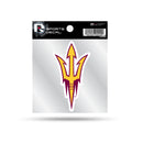 Arizona State 4"X4" Weeded Decal On Clear Backer