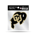 Colorado Buffaloes Clear Backer Decal W/ Primary Logo (4"X4")