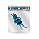 Hornets Clear Backer Decal W/ Mascot Logo (4"X4")