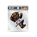 Thunder Clear Backer Decal W/ Mascot Logo (4"X4")