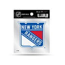 Rangers - NY  Clear Backer Decal W/ Primary Logo (4"X4")