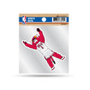 Bulls Clear Backer Decal W/ Mascot Logo (4"X4")