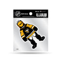 Penguins Clear Backer Decal W/ Mascot Logo (4"X4")