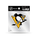 Penguins Clear Backer Decal W/ Primary Logo (4"X4")