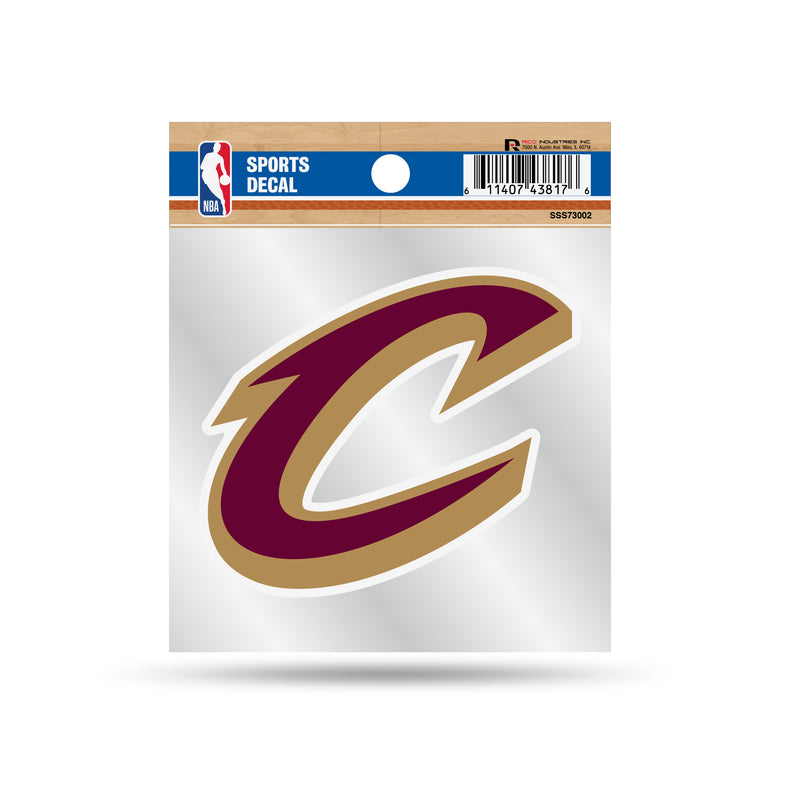 Cavaliers Clear Backer Decal W/ Primary Logo (4"X4")