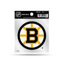 Boston Bruins Primary Logo Clear Backer Decal (4"X4")