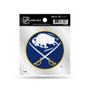 Sabres  Clear Backer Decal W/ Retro Logo (4"X4")