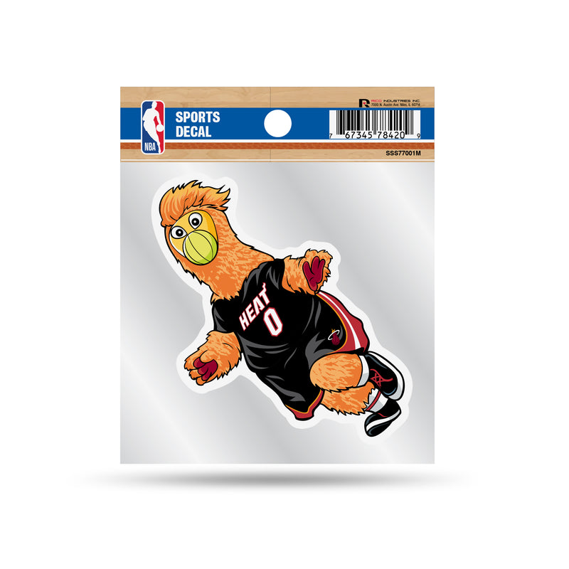 Heat Clear Backer Decal W/ Mascot Logo (4"X4")