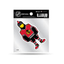 Blackhawks  Clear Backer Decal W/ Mascot Logo (4"X4")