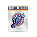 Jazz Clear Backer Decal W/ Retro Logo (4"X4")