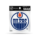 Oilers Clear Backer Decal - Primary Logo (4"X4")