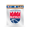 Kings - SAC Clear Backer Decal W/ Retro Logo (4"X4")
