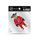 Hurricanes  Clear Backer Decal W/ Mascot Logo (4"X4")