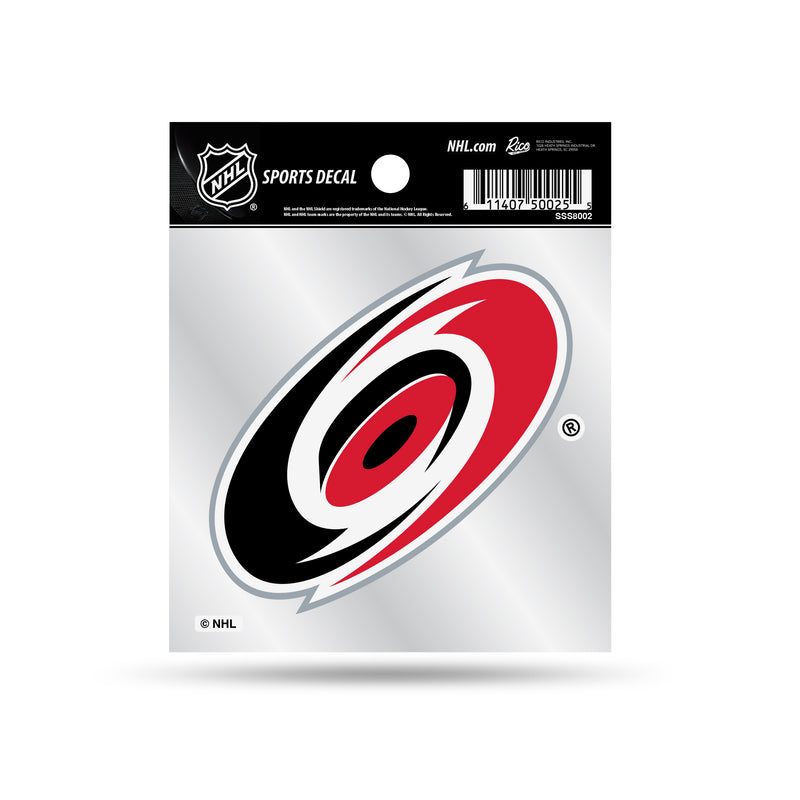 Carolina Hurricanes Clear Backer Decal W/ Primary Logo (4"X4")