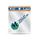 Mavericks Clear Backer Decal W/ Retro Logo (4"X4")