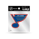 Blues  Clear Backer Decal W/ Retro Logo (4"X4")