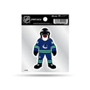 Canucks  Clear Backer Decal W/ Mascot Logo (4"X4")