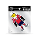 Capitals  Clear Backer Decal W/ Mascot Logo (4"X4")