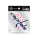 Capitals  Clear Backer Decal W/ Primary Logo (4"X4")