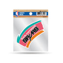 Spurs Clear Backer Decal W/ Retro Logo (4"X4")