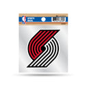 Trail Blazers Clear Backer Decal W/ Primary Logo (4"X4")