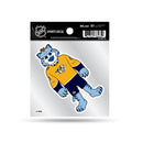 Predators  Clear Backer Decal W/ Mascot Logo (4"X4")