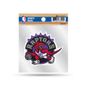 Raptors Clear Backer Decal W/ Retro Logo (4"X4")