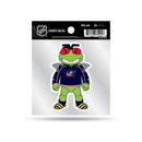 Columbus Blue Jackets Mascot 4x4" Small Style Decal - Stinger