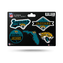Jaguars 5-Pc Sticker Sheet