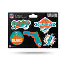 Dolphins 5-Pc Sticker Sheet
